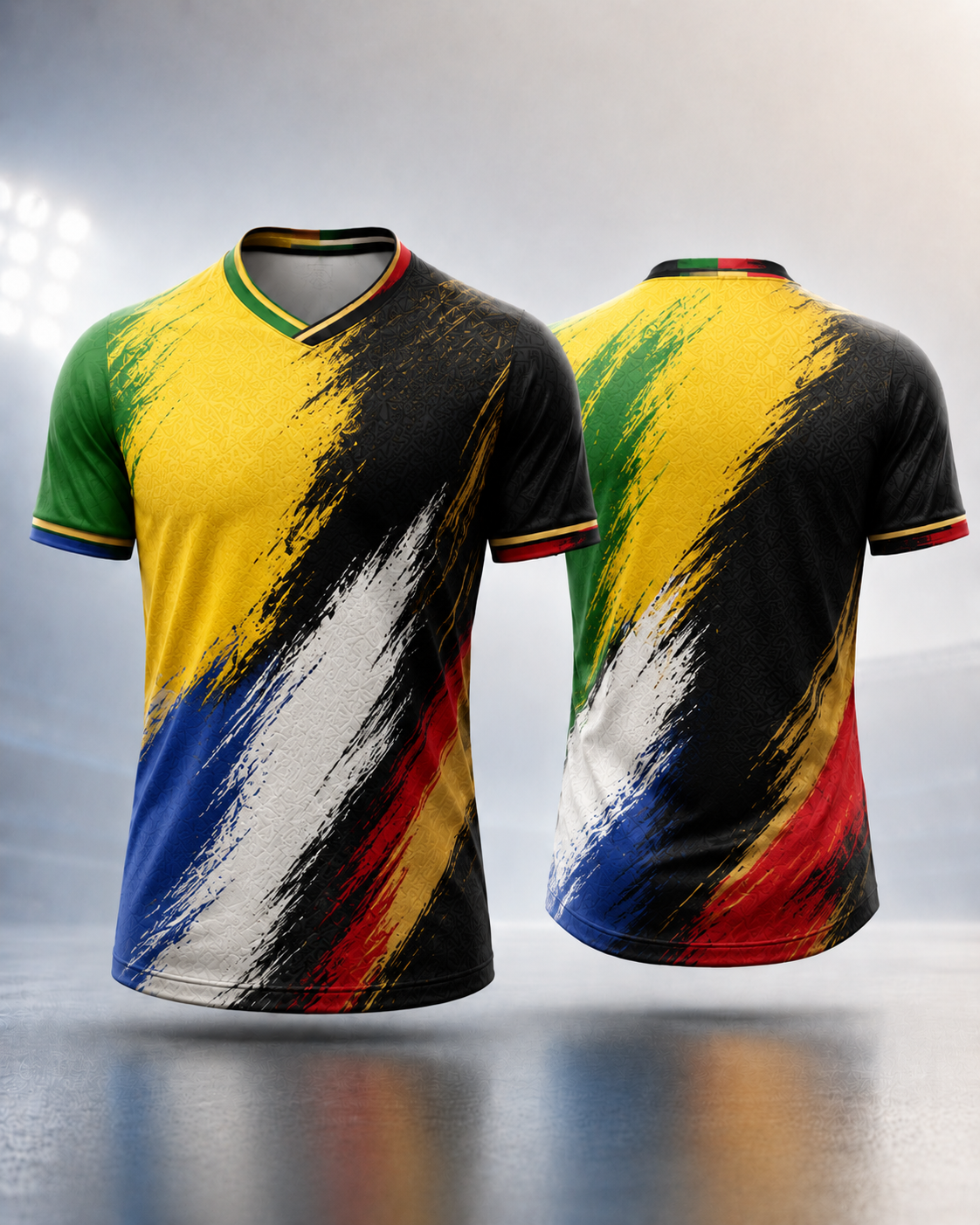 Ocean blue mixed jersey design